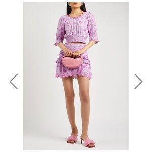 Loveshackfancy Floral Pink Two-Piece Set size 4/S